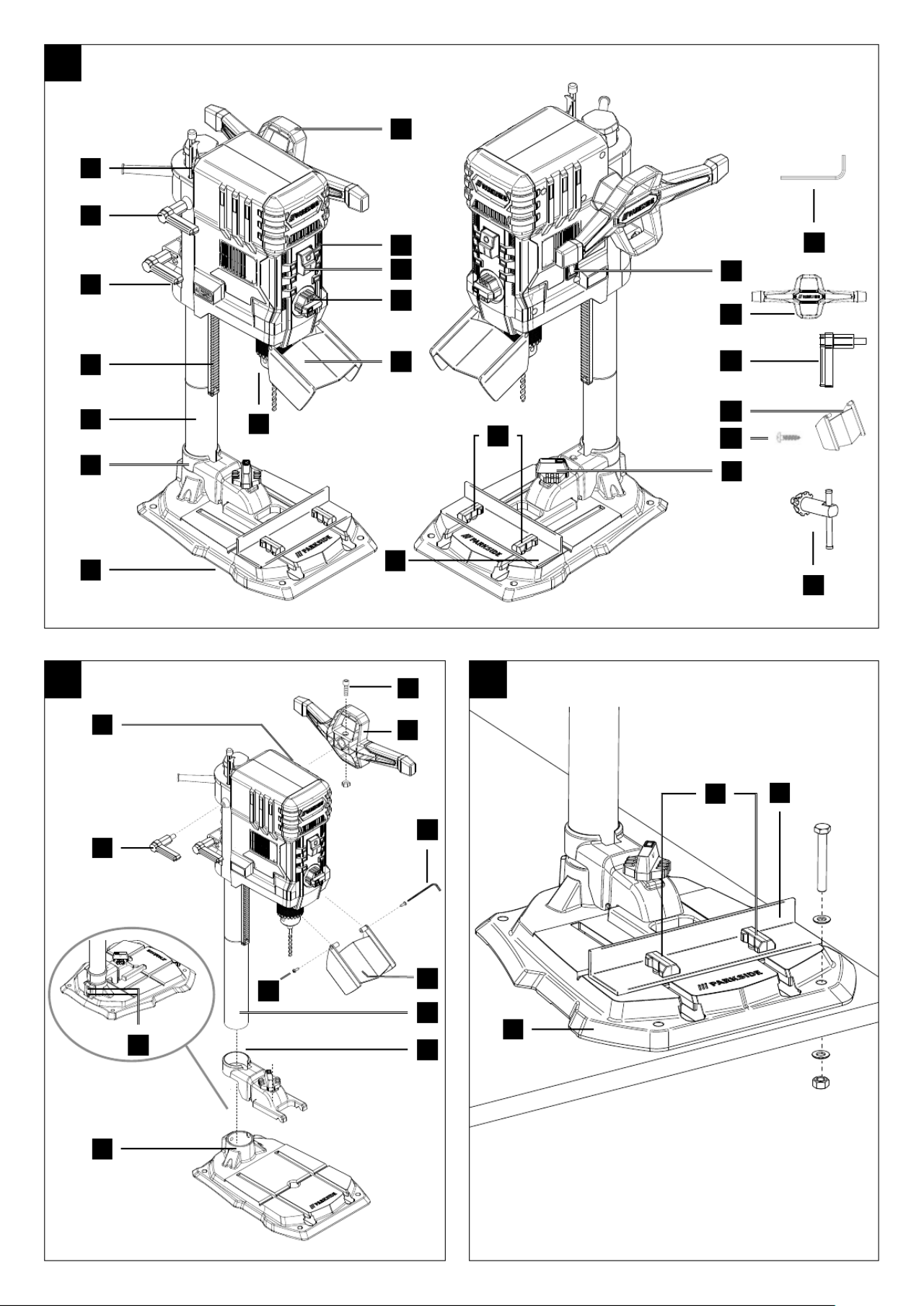 Outil multifonctions Sans fil PARKSIDE PAMFWP 20 - Li A1