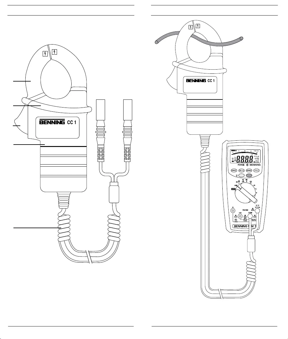 Buy Benning CC 4-2 Clamp Meter Adapter A/AC Reading Range: 1 - 1200 A Ele