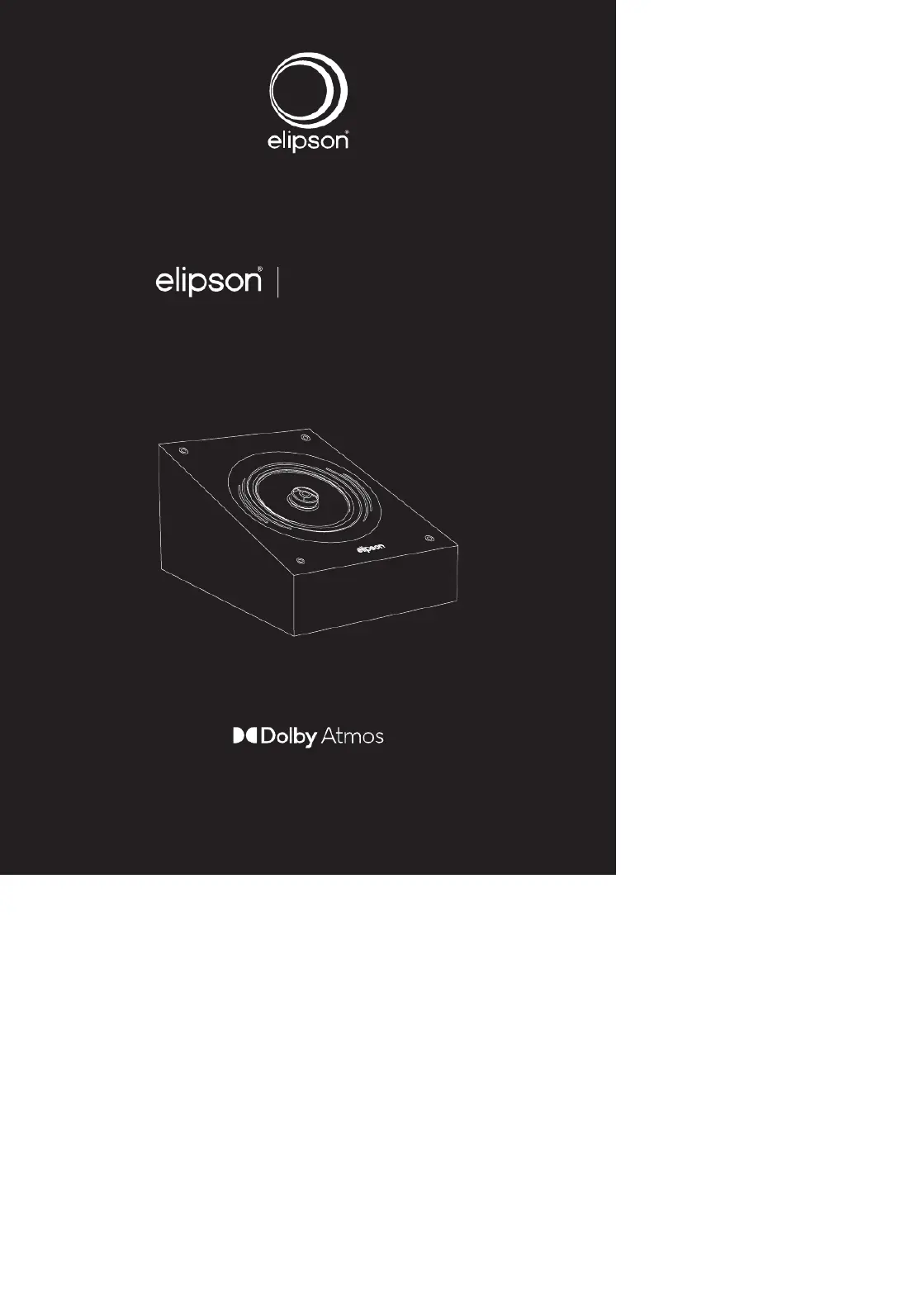 Enceinte Elipson Horus 6 ATM Noyer - Enceinte Dolby Atmos, Haut-Parleur Coaxial, Fixation Murale