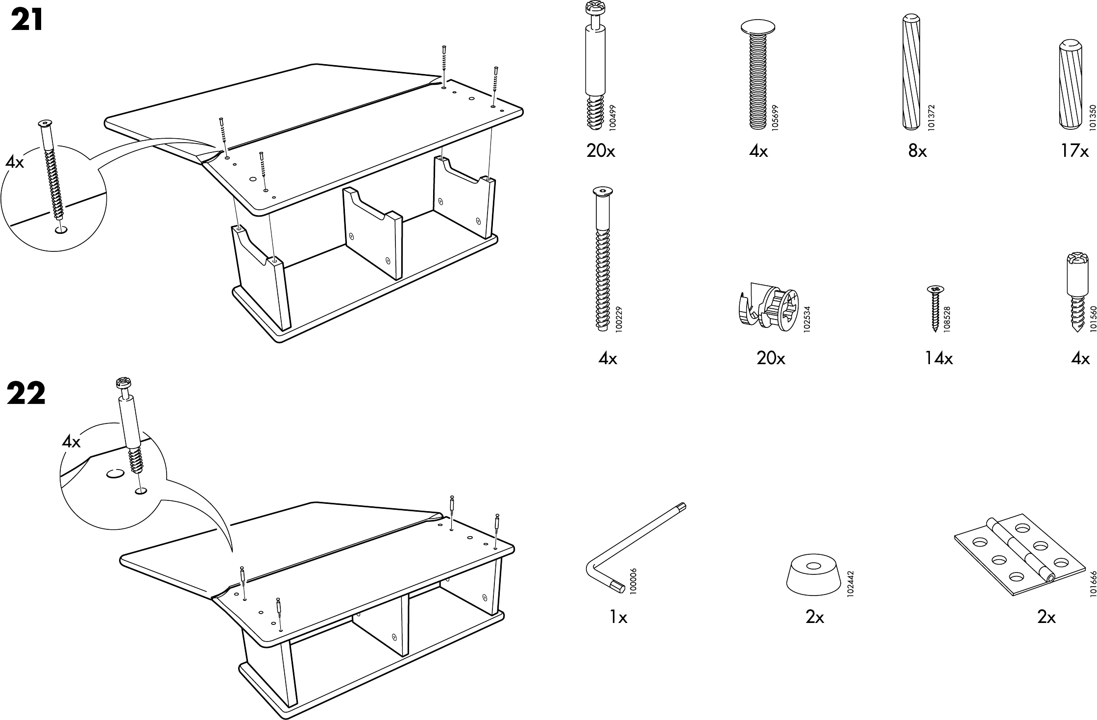 IKEA Diktad bureau Handleiding (8 Pagina's)