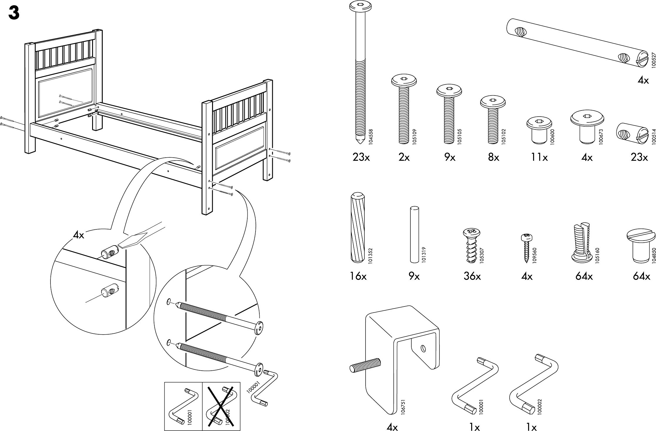 IKEA Hemnes stapelbed 2 Handleiding (14 Pagina's)